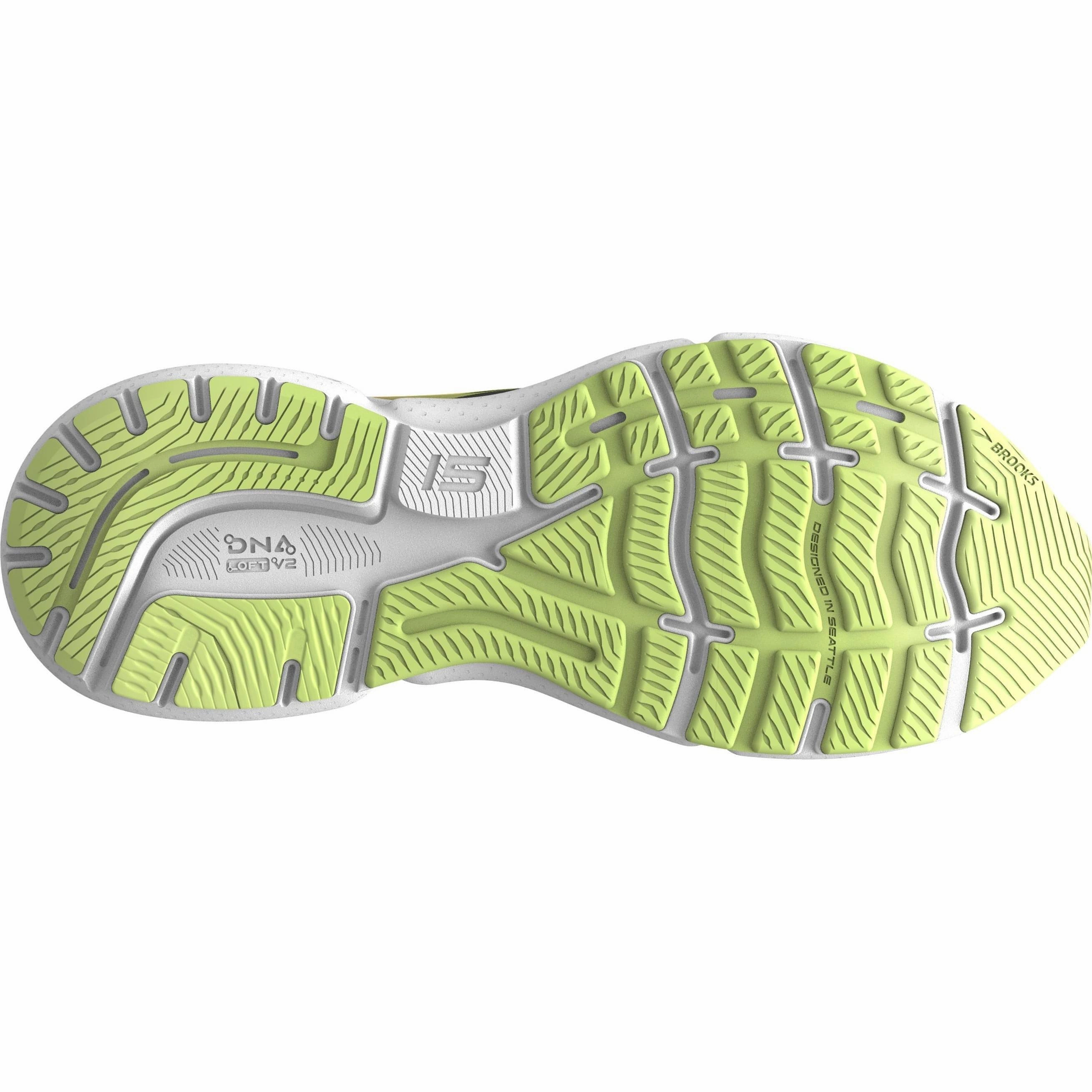 Lateral Stability Enhancement Brooks Ghost 15 Womens Running Shoes - Black