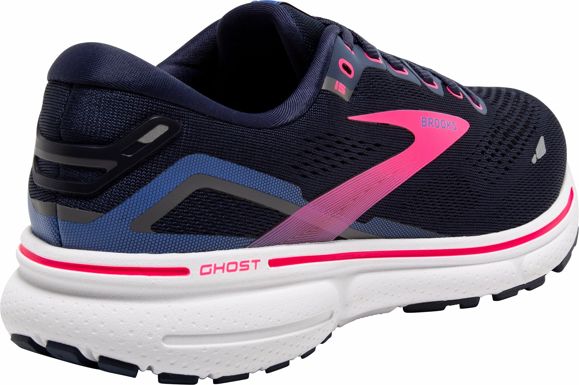 Moisture control Reflective - details Brooks Ghost 15 Womens Running Shoes - Navy