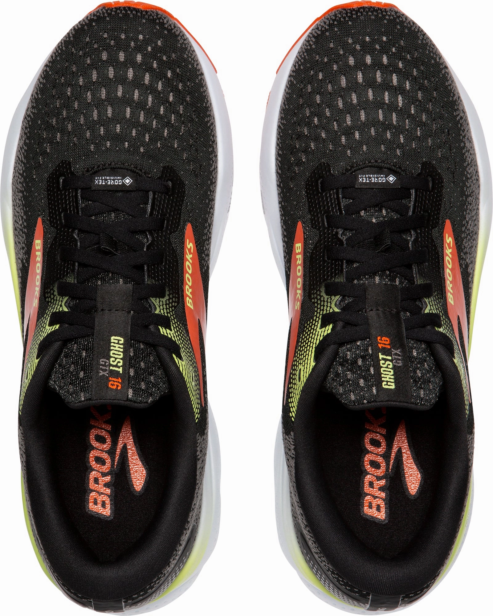 Brooks Ghost 16 GORE-TEX Mens Running Shoes - Black Motion Control System