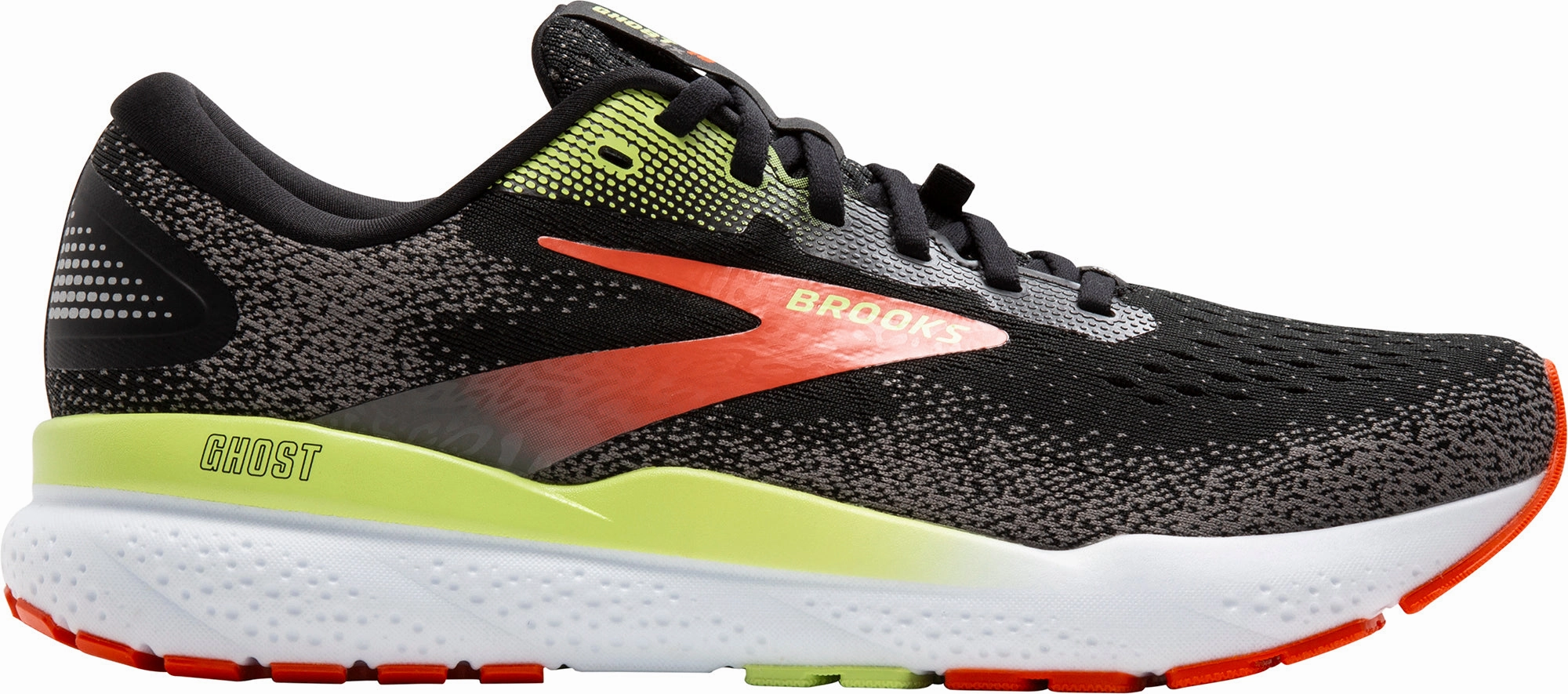 Flexible Traction Traction Pod Configuration Brooks Ghost 16 GORE-TEX Mens Running Shoes - Black