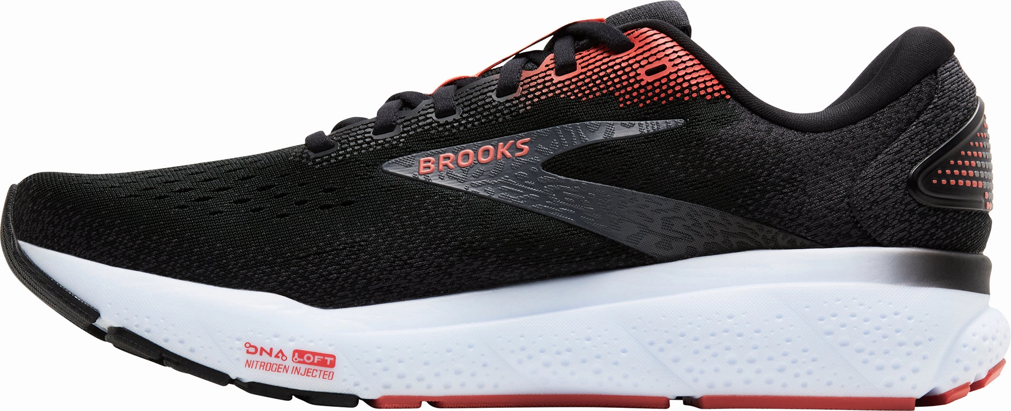 Brooks Ghost 16 Mens Running Shoes - Black replaceable