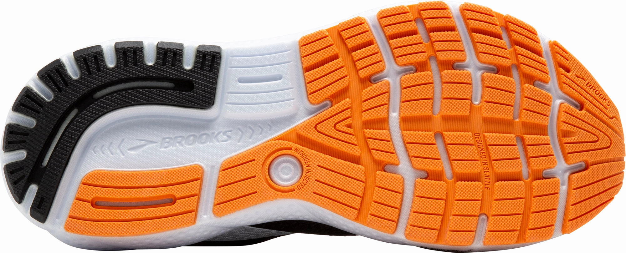 Soft Collar Padding Brooks Ghost 16 Mens Running Shoes - Black