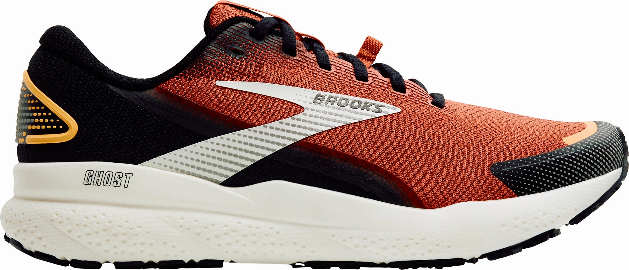 Kinetic Energy Harness Running Technology Brooks Ghost 16 Weatherized Mens Running Shoes - Orange