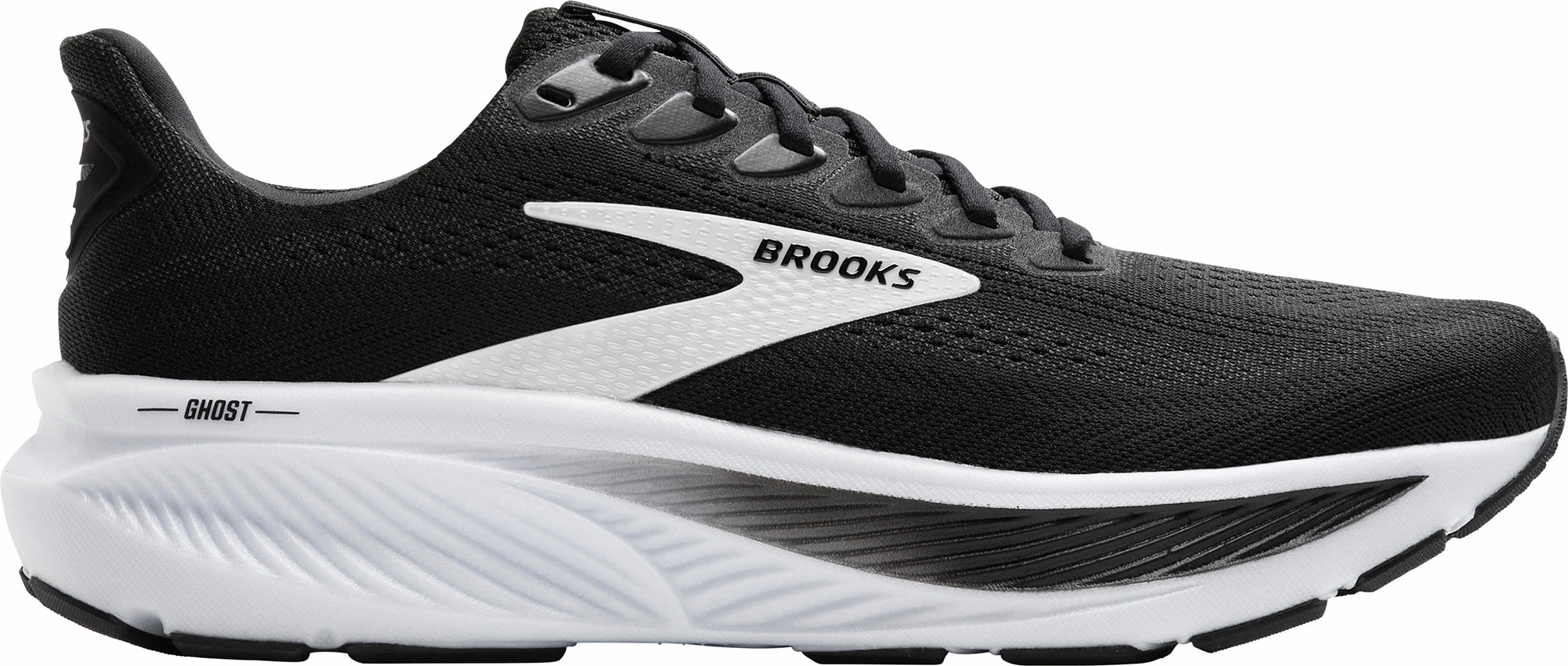 Brooks Ghost 17 Mens Running Shoes - Black running in a sports complex shoes Brilliant pattern