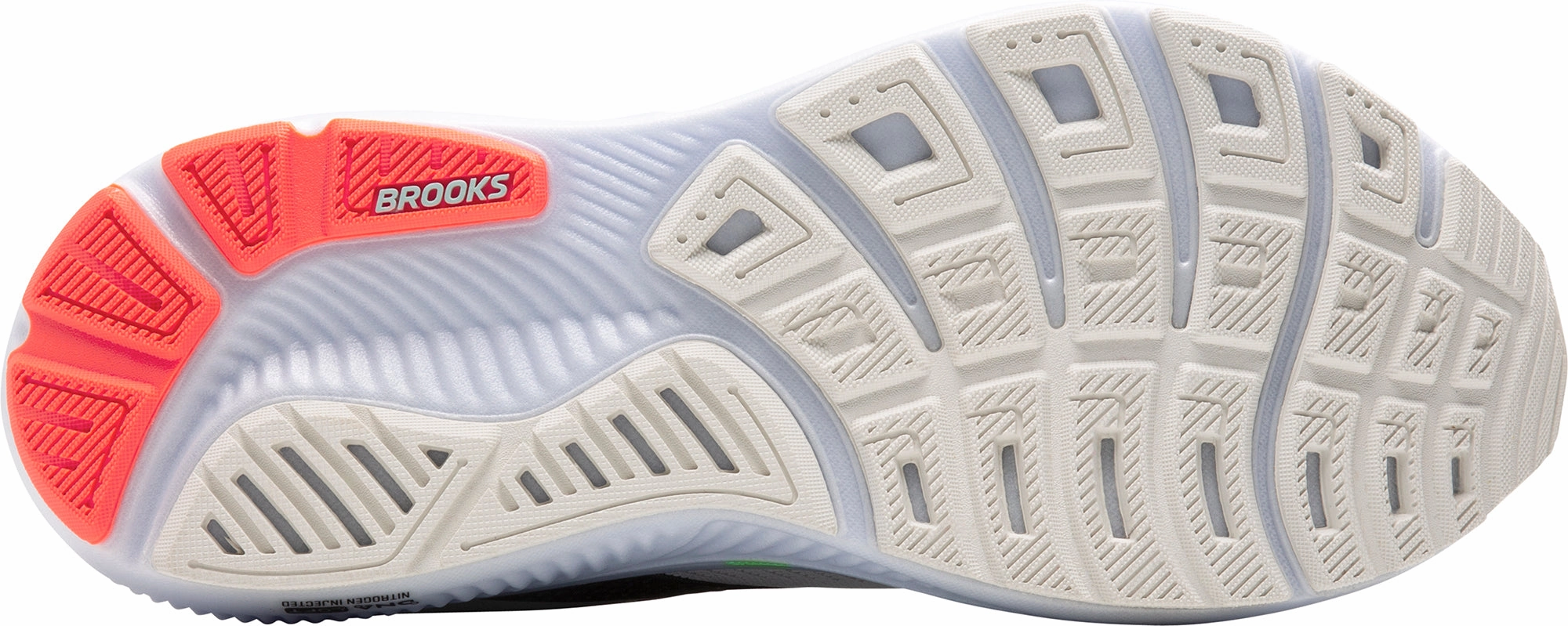 arch support insert Brooks Ghost 17 Mens Running Shoes - White