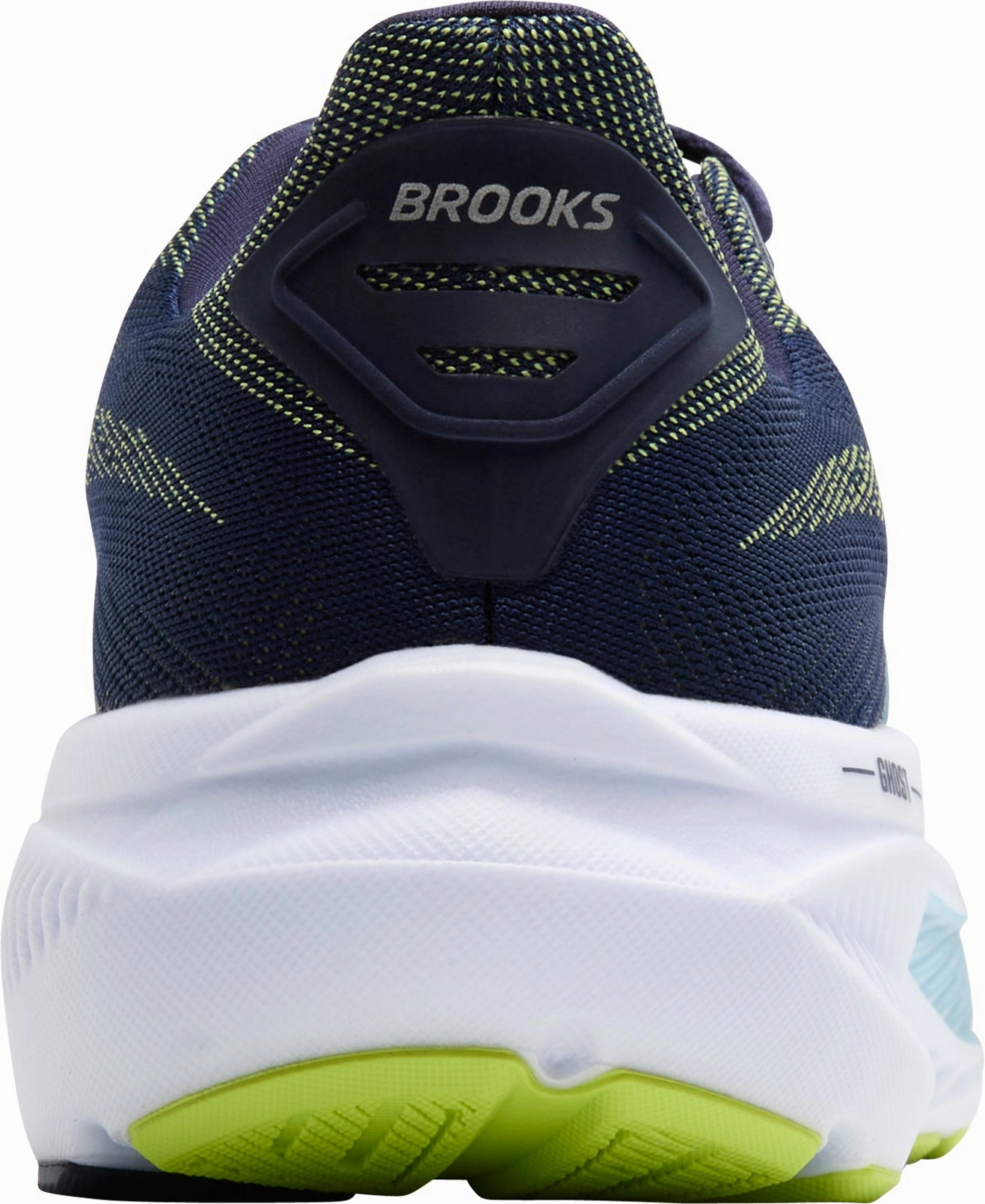 Airflow Optimized Vents Cushioned Ankle Brooks Ghost 17 WIDE FIT (2E) Mens Running Shoes - Blue