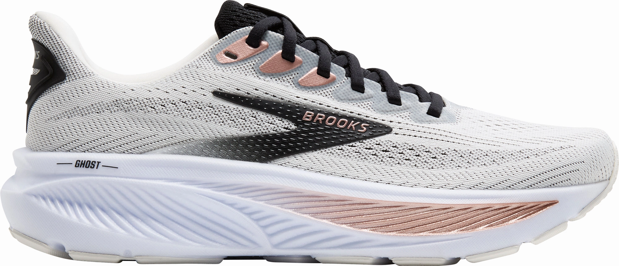 Proprioception Enhancer Anti - fatigue Brooks Ghost 17 Womens Running Shoes - White