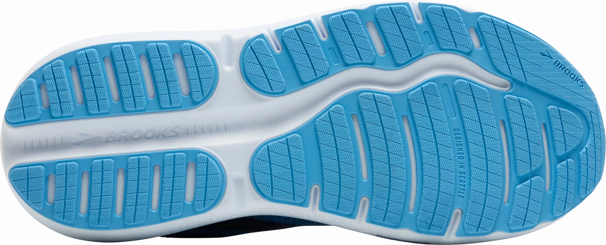 Single color Brooks Ghost Max 2 Mens Running Shoes - Blue