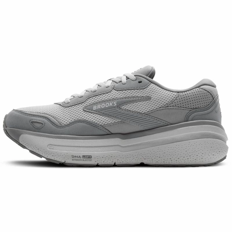 Brooks Ghost Max 2 SUEDE D Mens Walking Shoes for people who walk on different surfaces toe - roomy