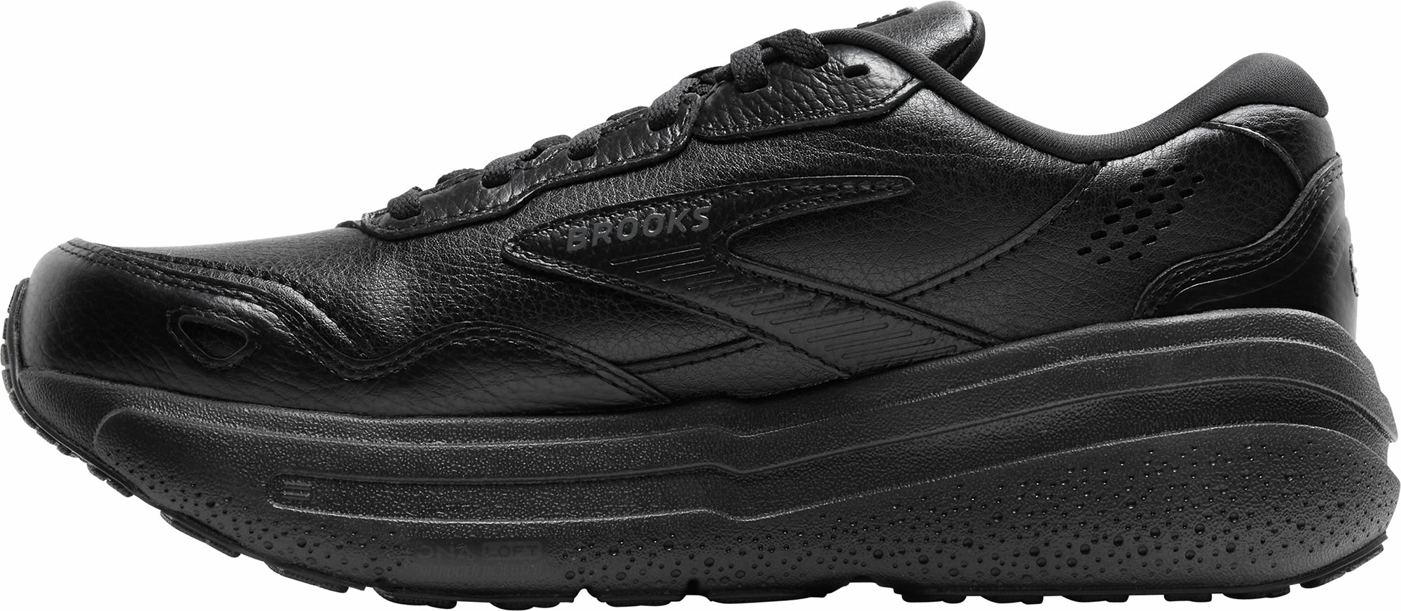 cheerleading quick - release lacing Brooks Ghost Max L Womens Walking Shoes - Black