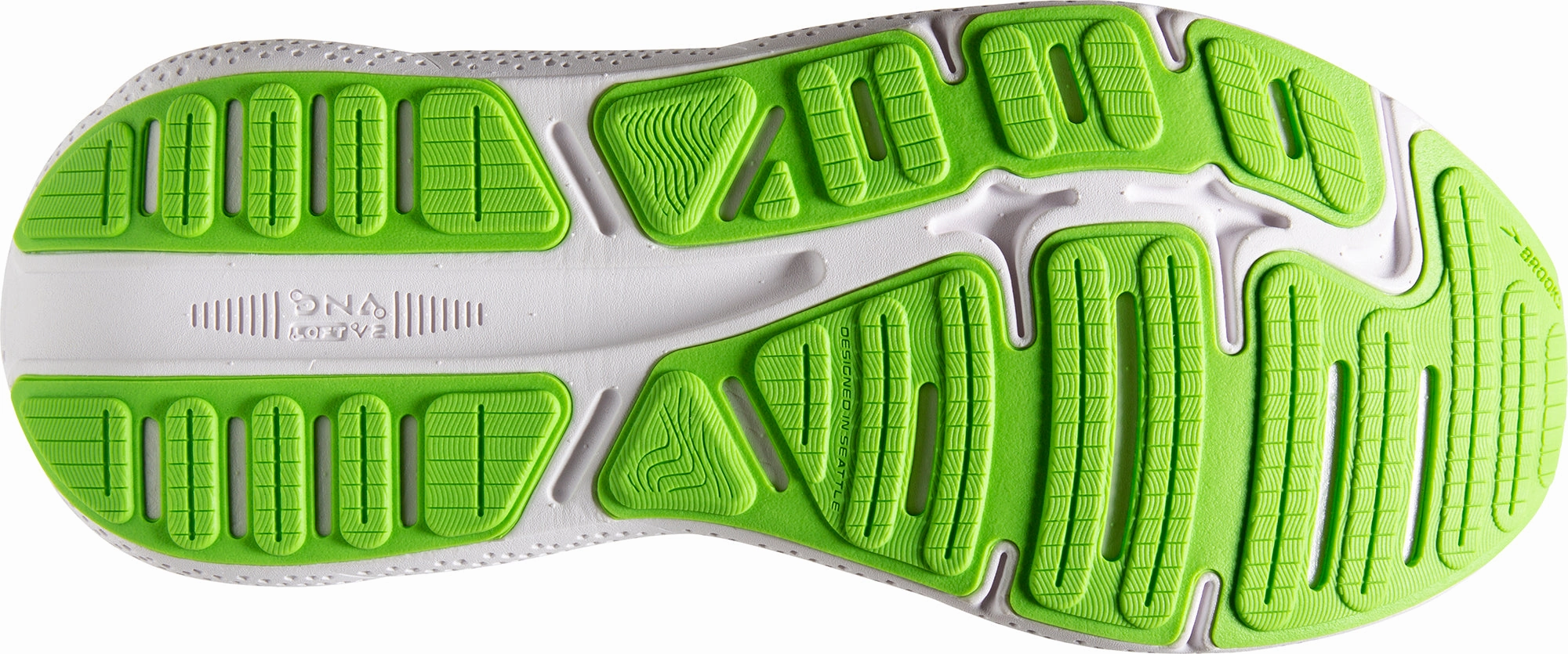 Anti Slip Tread Pattern HookAndLoop Brooks Ghost Max Mens Running Shoes - Black