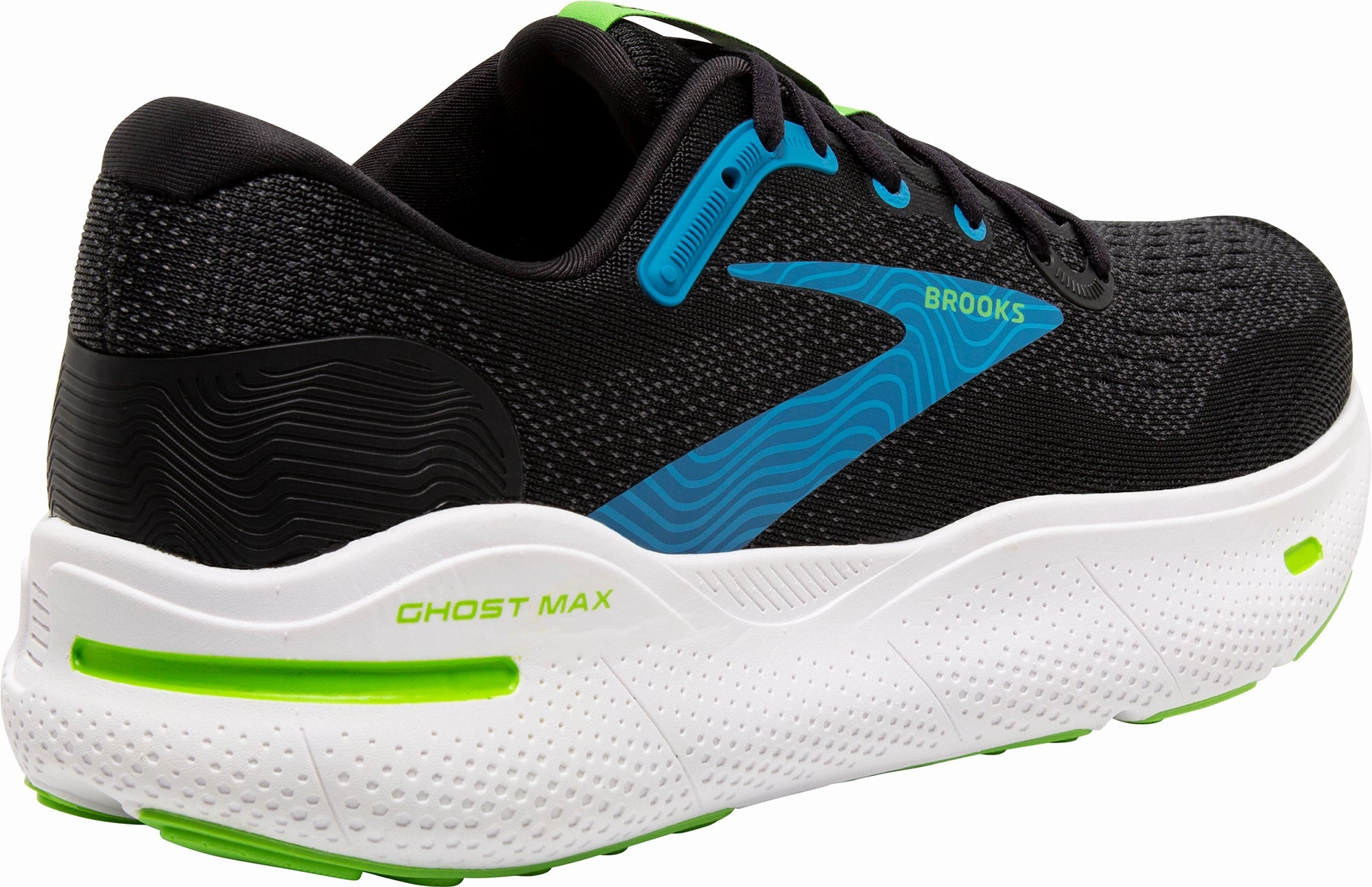 Brooks Ghost Max Mens Running Shoes - Black running for a way to stay confident Pressure Distribution Pad