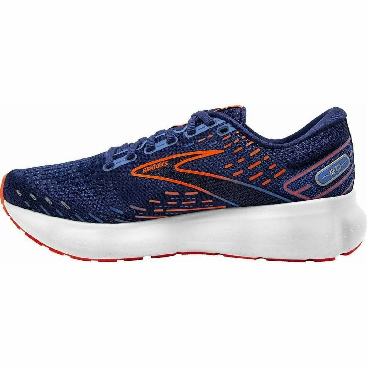 Brooks Glycerin 20 Mens Running Shoes - Blue running on sand
