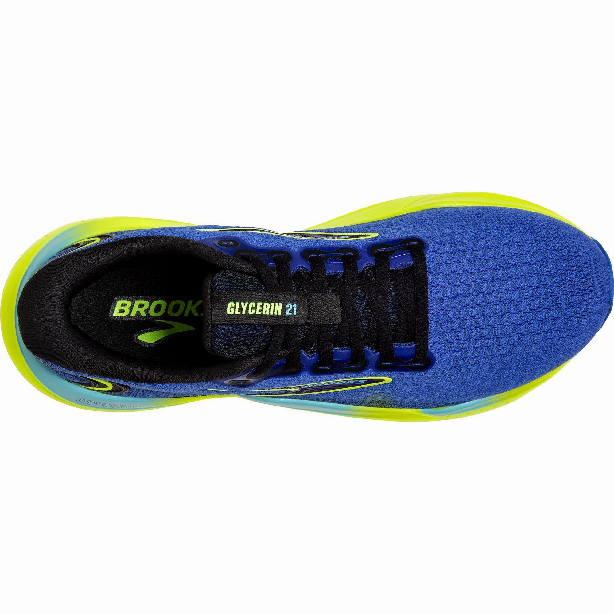 Lightweight Feel Brooks Glycerin 21 Mens Running Shoes - Blue