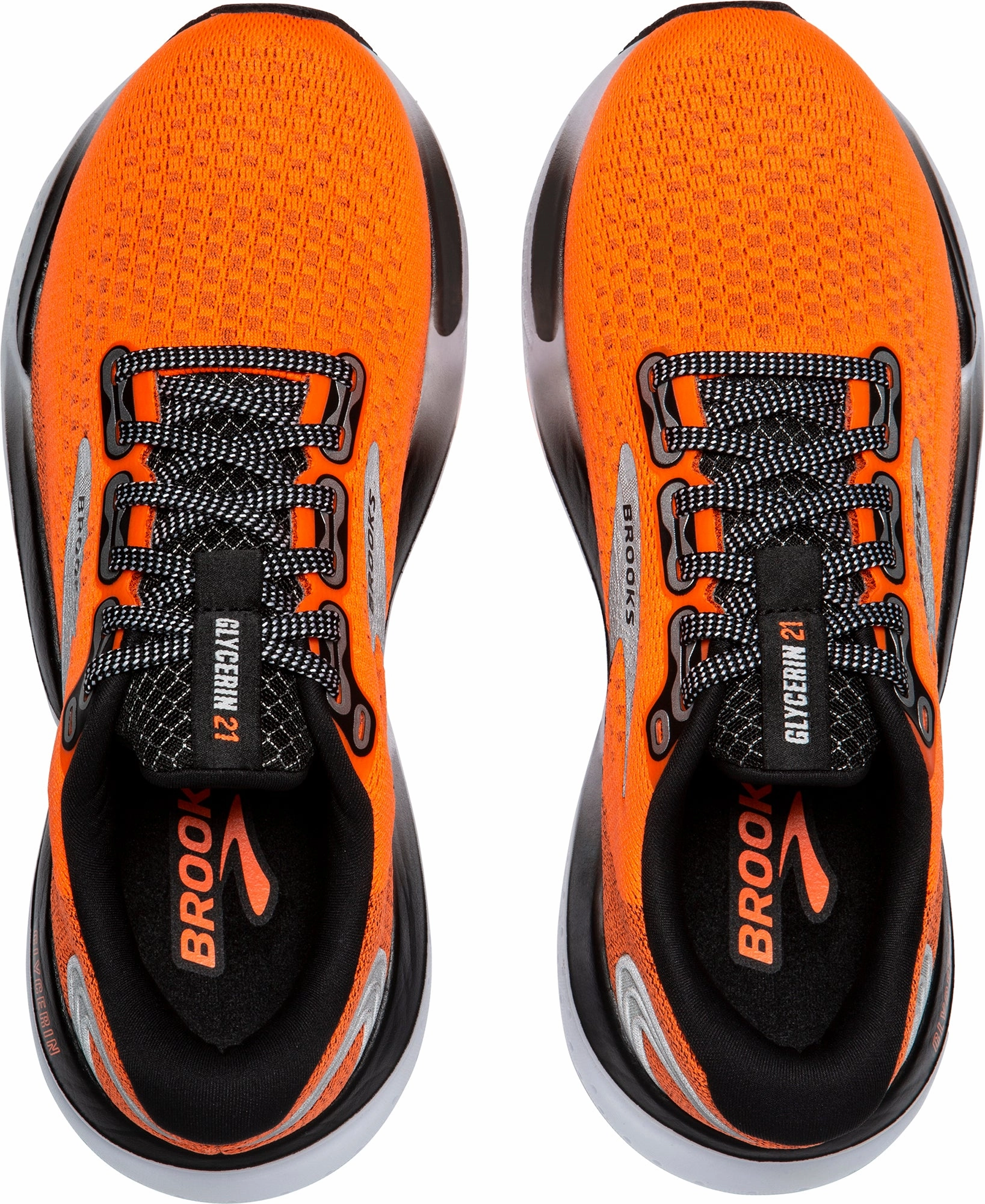 Brooks Glycerin 21 Womens Running Shoes - Orange Rockered Geometry Stability Arch Support