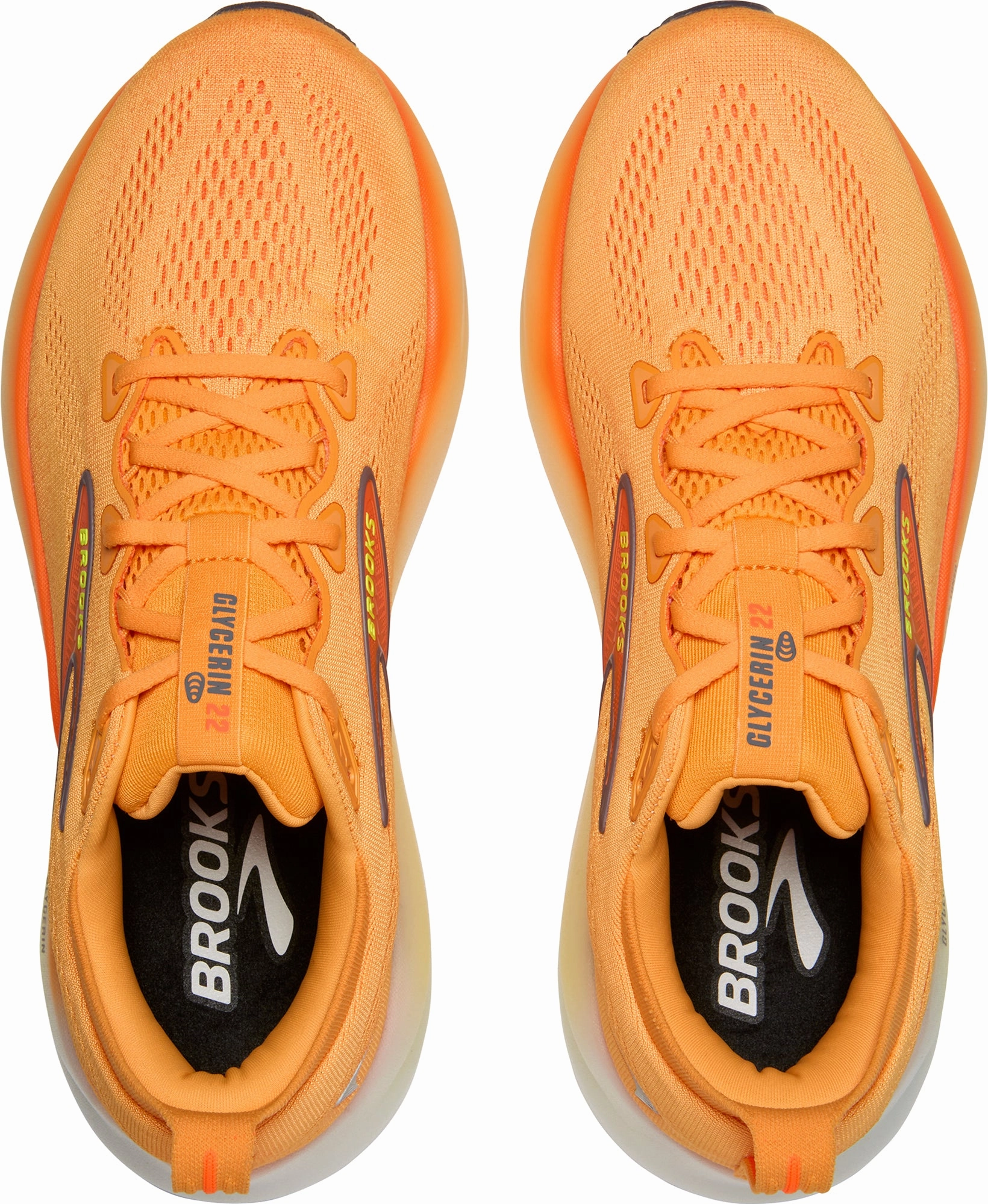 Brooks Glycerin 22 Mens Running Shoes - Orange horizontal - design shoes breathable - lining - material shoes