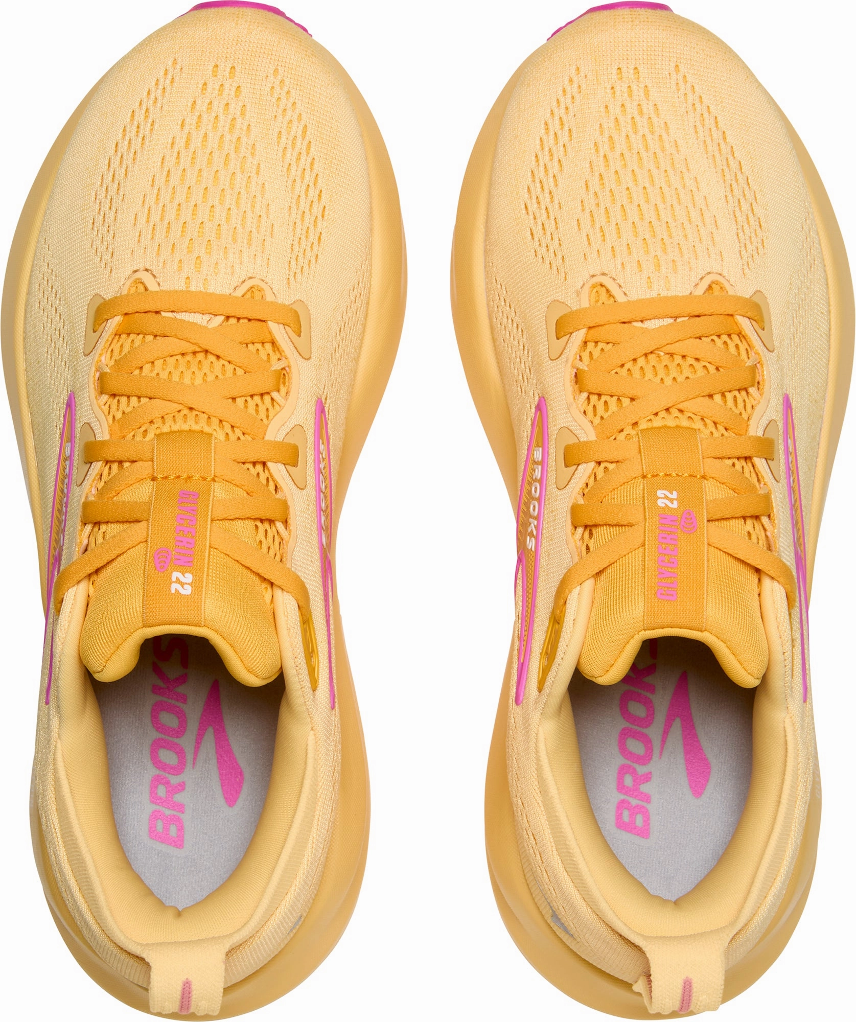 Anti   Abrasion pair Brooks Glycerin 22 Womens Running Shoes - Orange