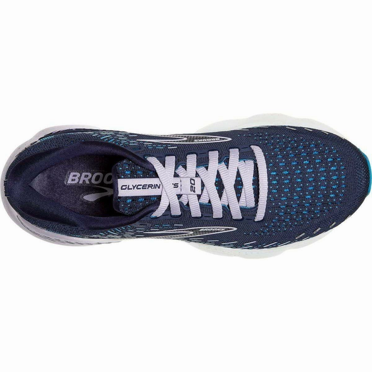 Brooks Glycerin GTS 20 Womens Running Shoes - Blue Ventilation Channel System