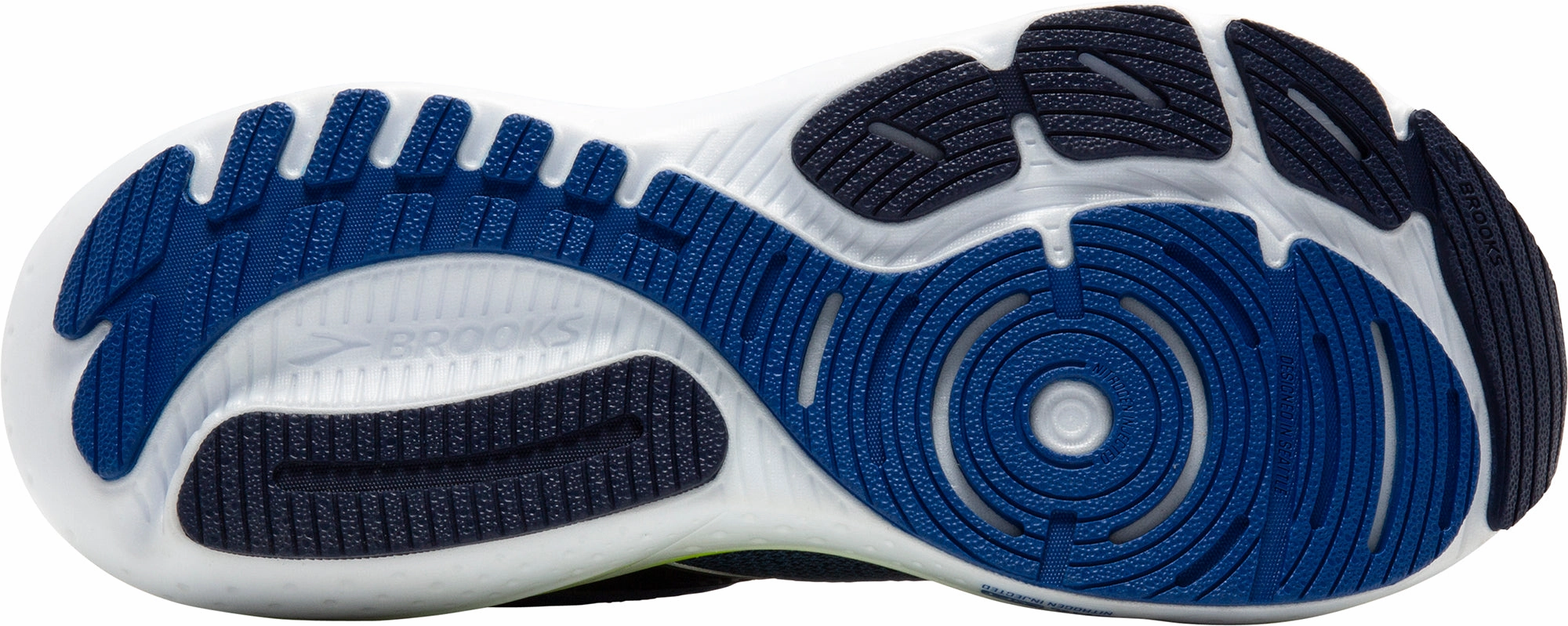 superb traction Brooks Glycerin GTS 21 Mens Running Shoes - Blue