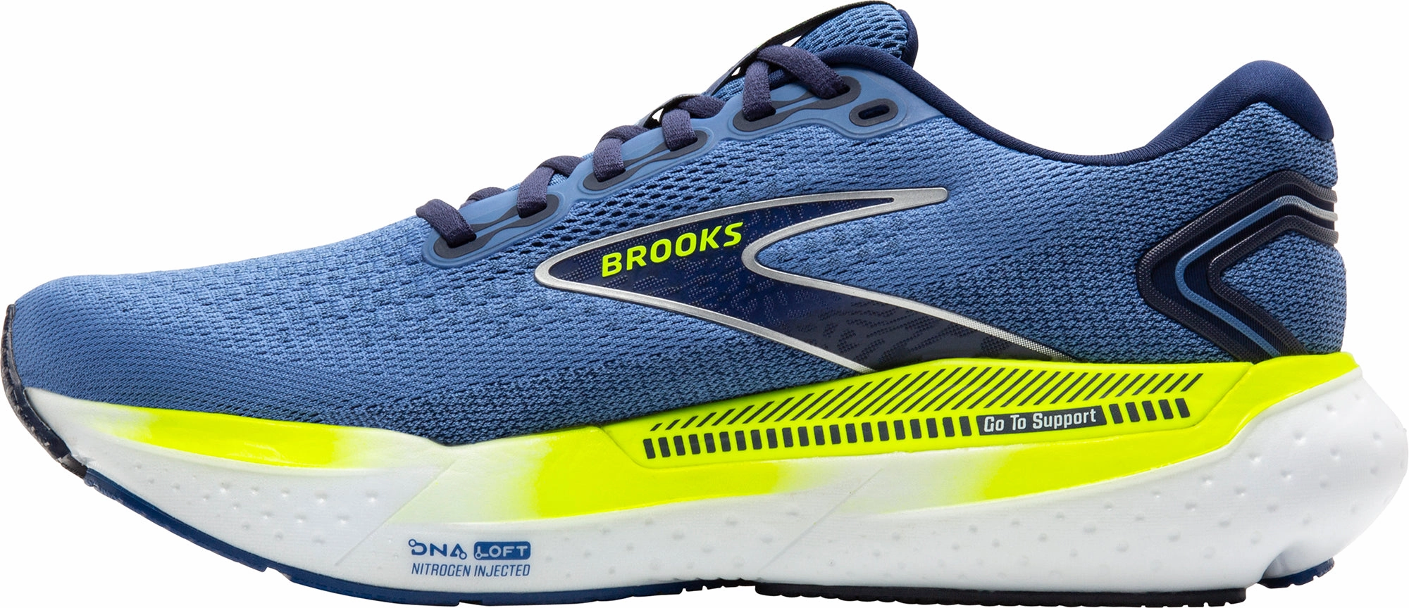 relay shoes Heel Support Brooks Glycerin GTS 21 Mens Running Shoes - Blue