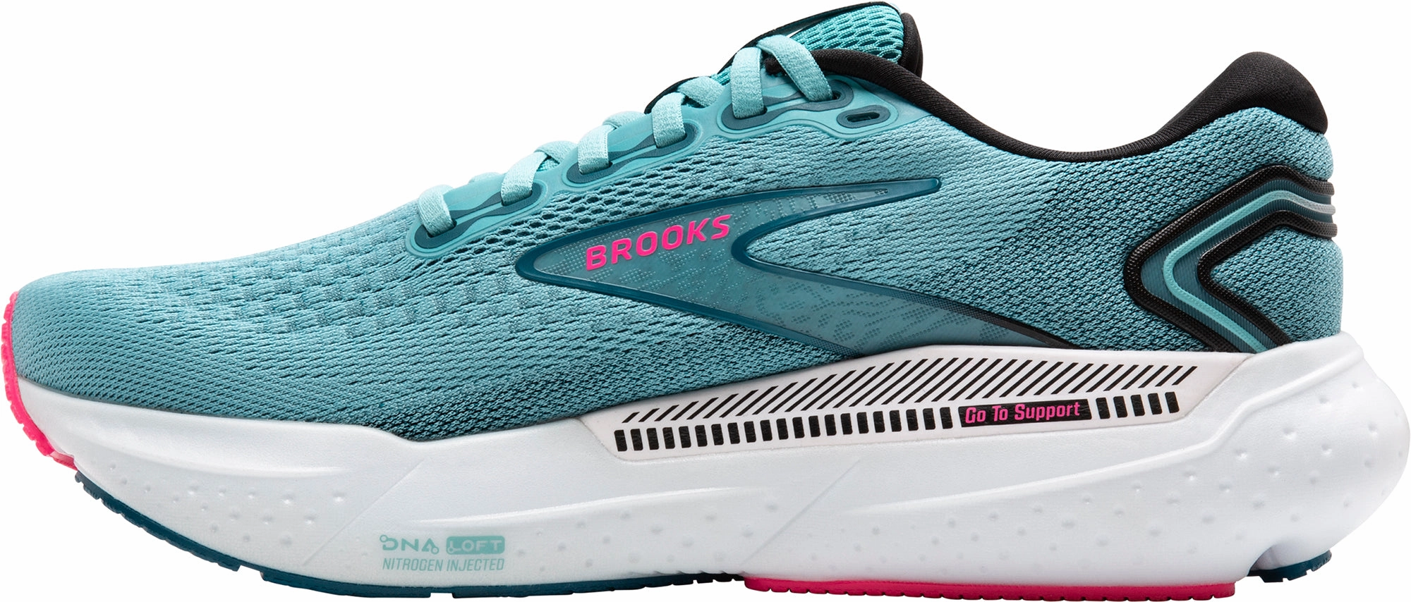 Brooks Glycerin GTS 21 Womens Running Shoes - Blue Seamless Transition Design