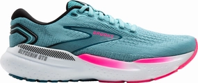 Brooks Glycerin GTS 21 Womens Running Shoes - Blue Polyester