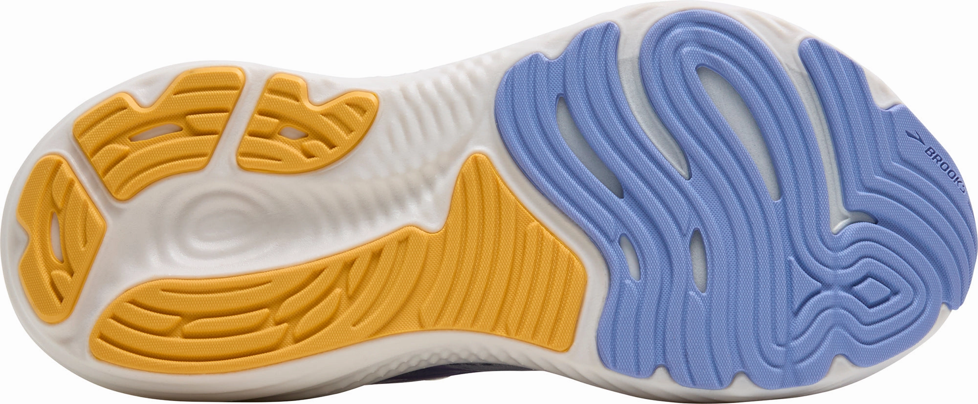 Brooks Glycerin GTS 22 Womens Running Shoes - White running stride