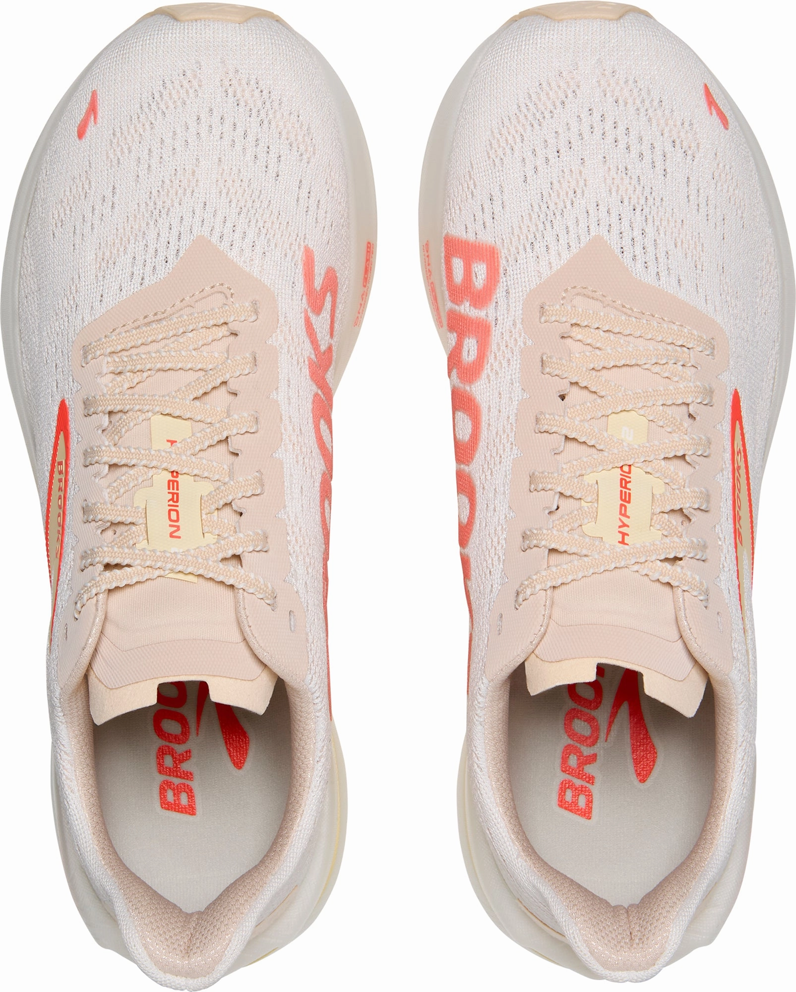Seam Free Interior Brooks Hyperion 2 Womens Running Shoes - White