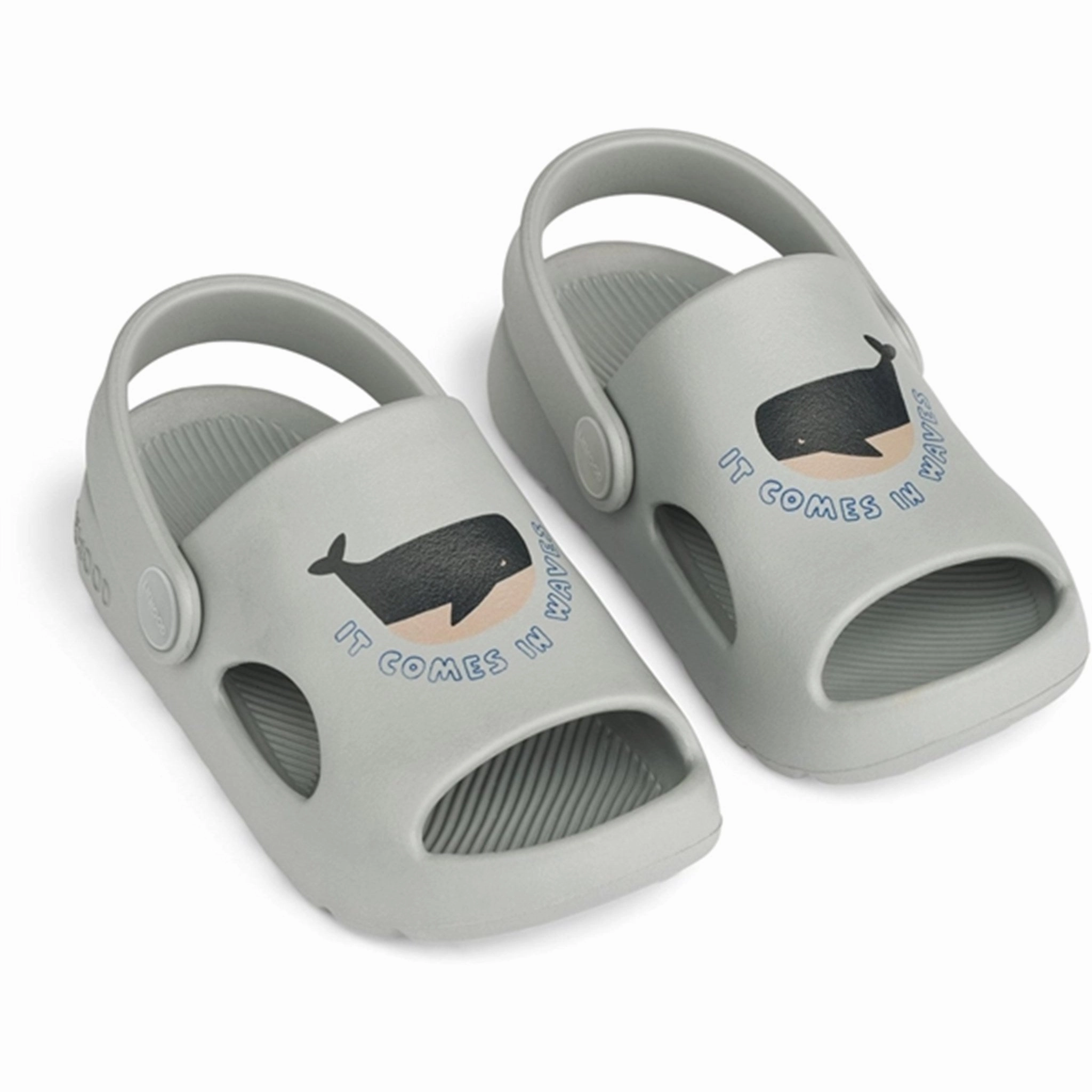 Supportive Cushion easy move Liewood Morris Sandals Whales Cloud Blue