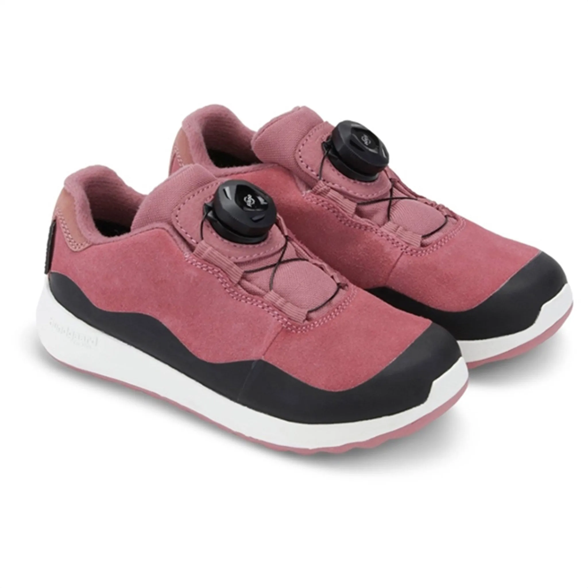 Breathable Jacquard Weave All Day Comfort Bundgaard Dannie Lace TEX Sneakers Dark Rose Suede