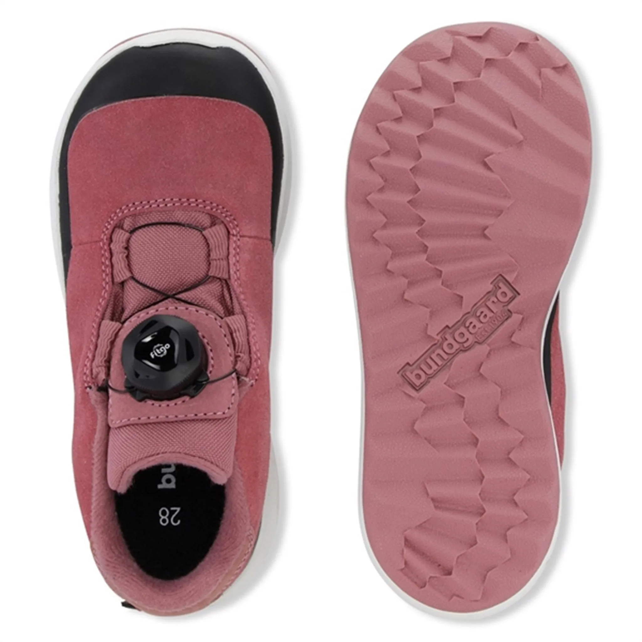 Effortless support Ultra Responsive Foam Bundgaard Dannie Lace TEX Sneakers Dark Rose Suede