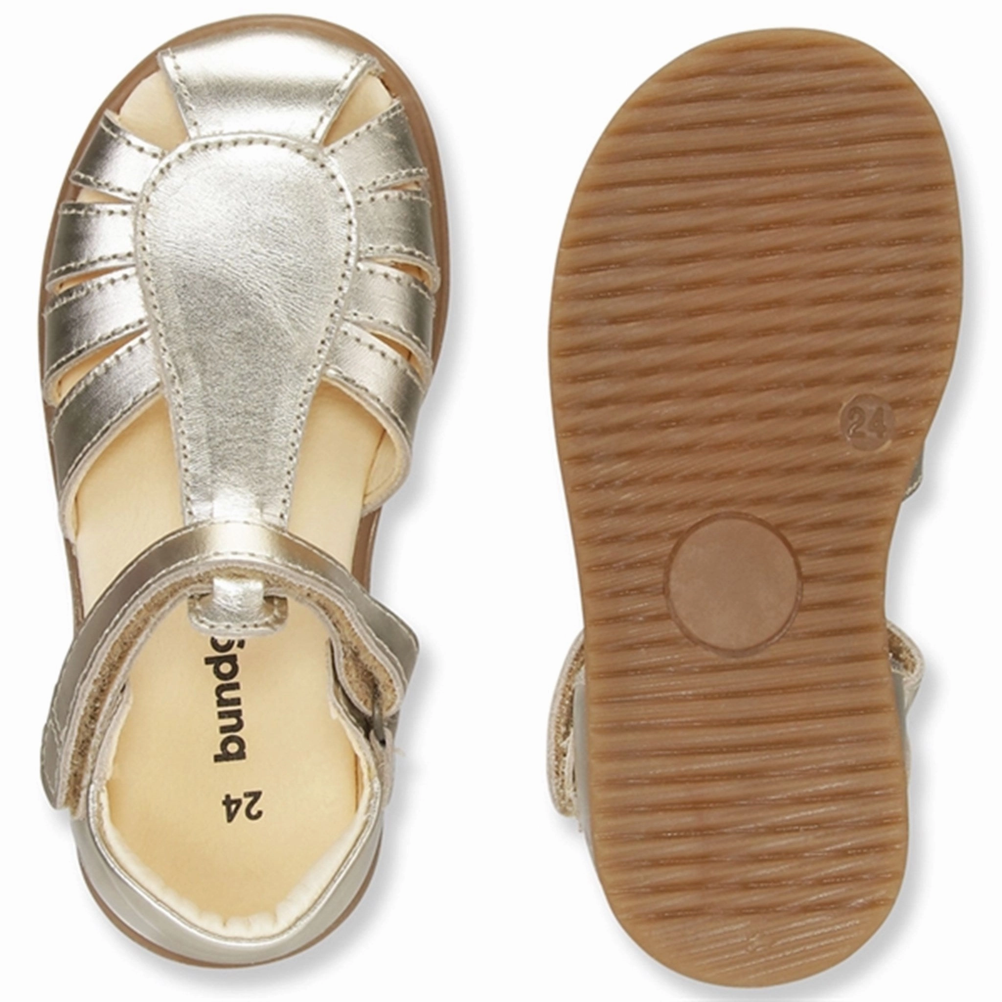 Compression Molded Base Bundgaard Caroline II Sandal Champagne