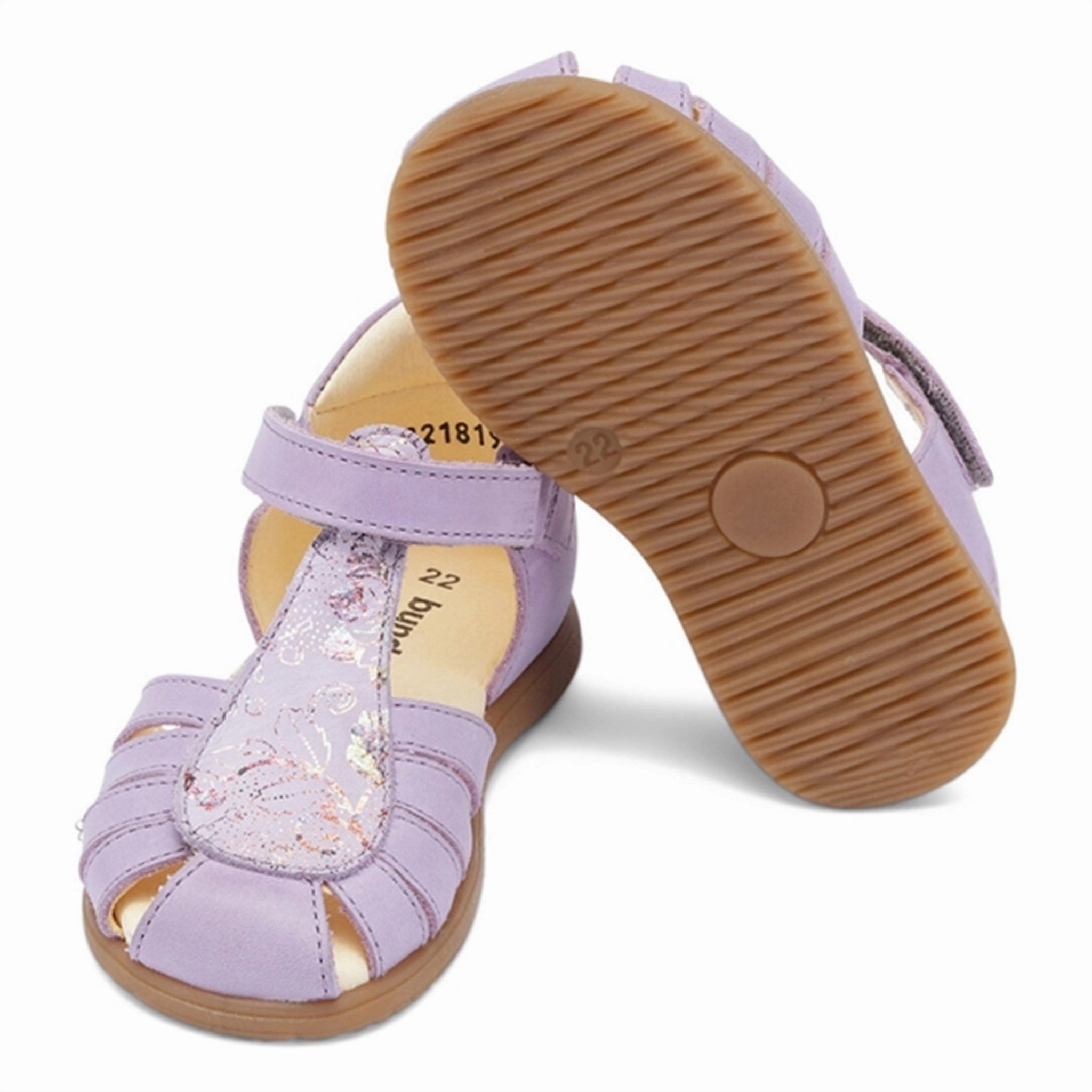 Anti Bacterial Lining Recycled Components Bundgaard Caroline II Sandal Lilac Gard.