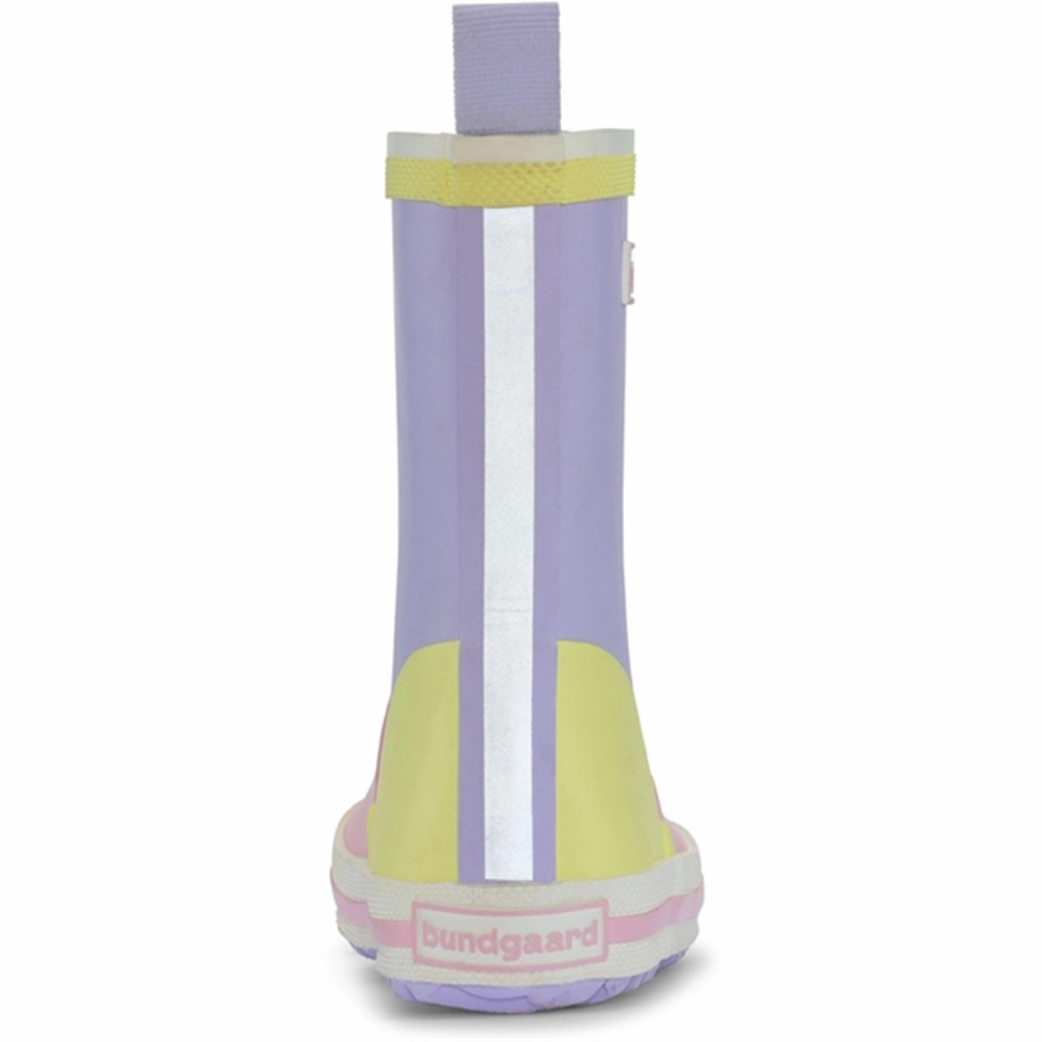 Anti   Slip Sole Mixed Textures Bundgaard Charly High Rubber Boot Lilac Multi Print