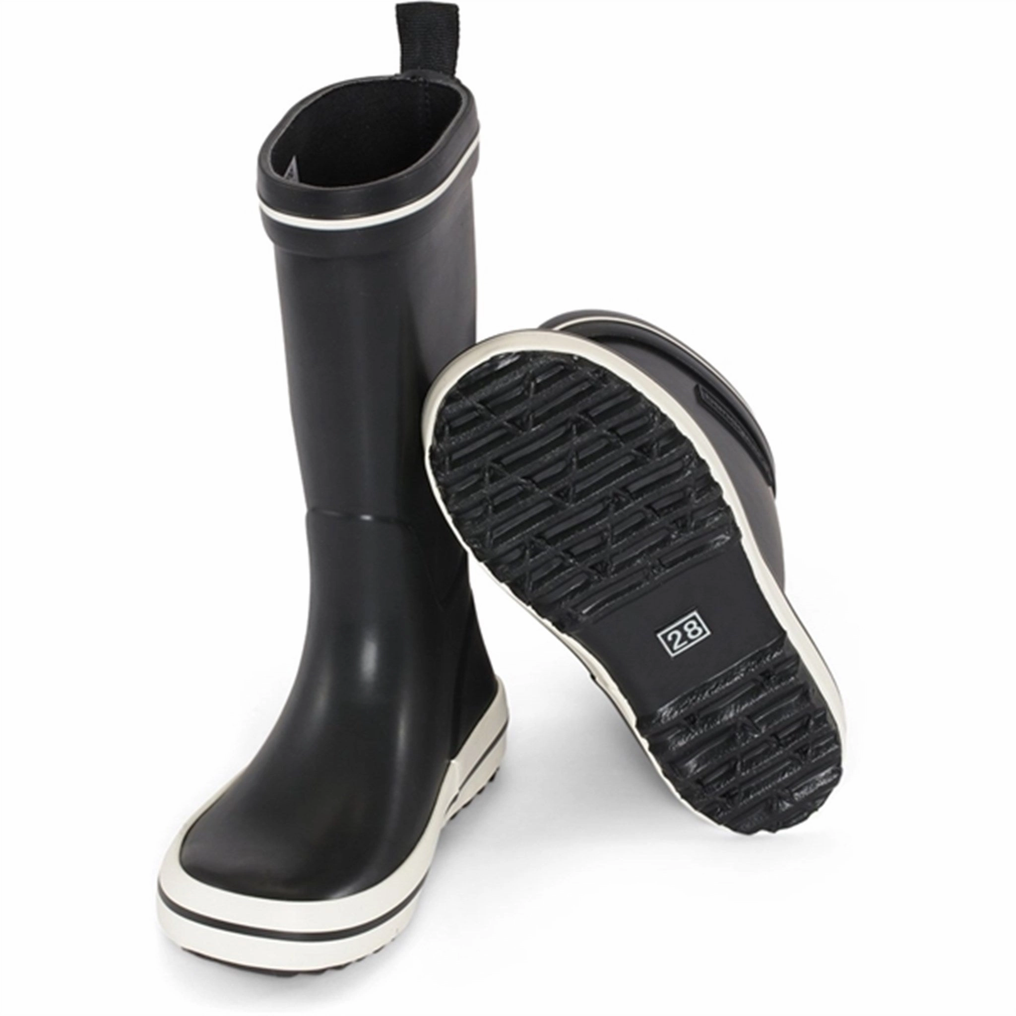 Bundgaard Cloudy High Rubber Boot Black Elastic Band