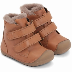 Lace   Up Closure Bundgaard Petit Mid Lamb II Winter Boot Cognac WS