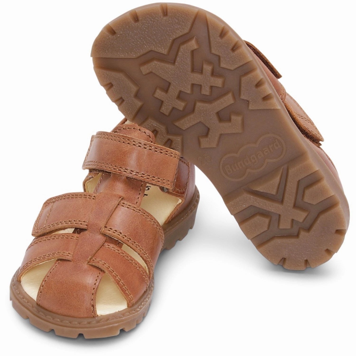 Bundgaard Tan WS Tritu II Stylish Sandals for Men Closed Design