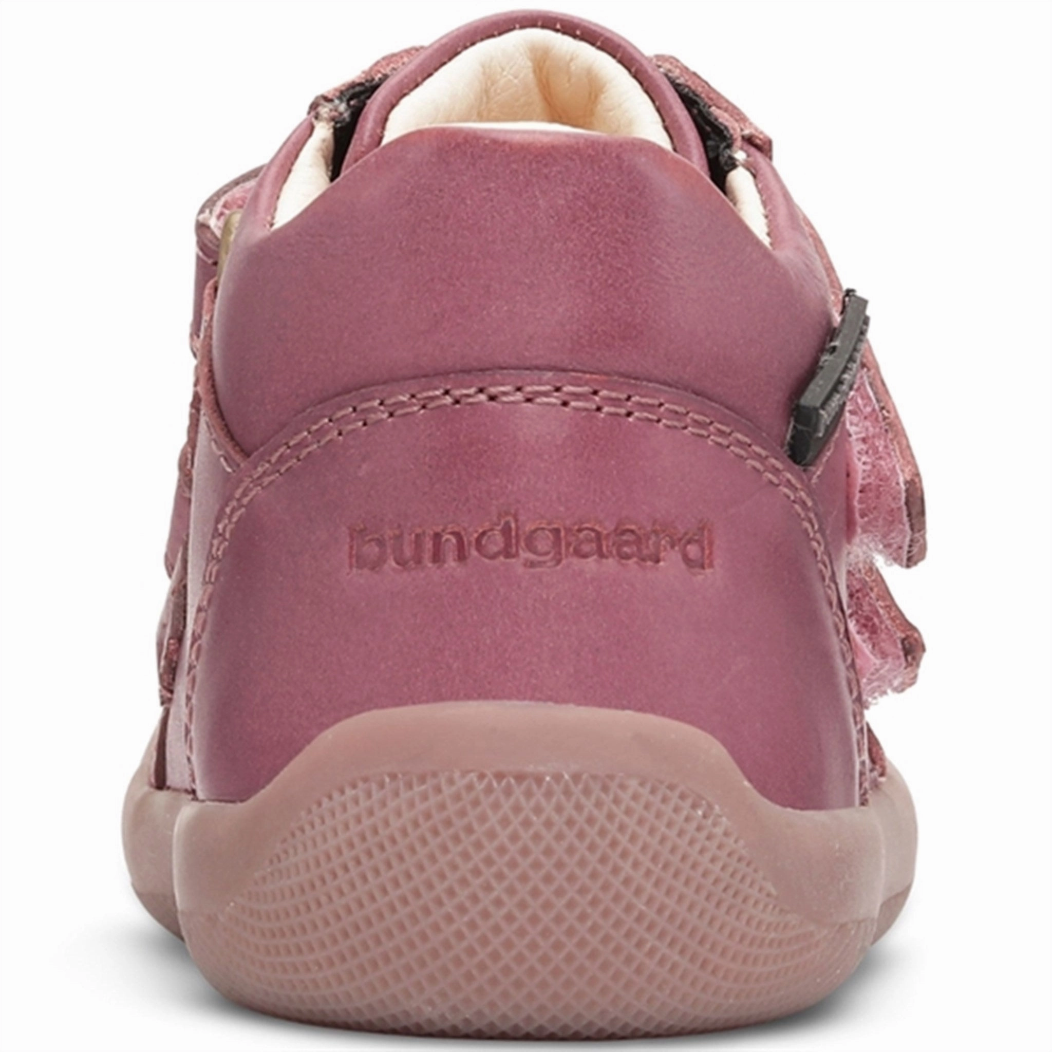 Bundgaard The Walk Velcro Tex Shoes Dark Rose High Traction Rough Terrain