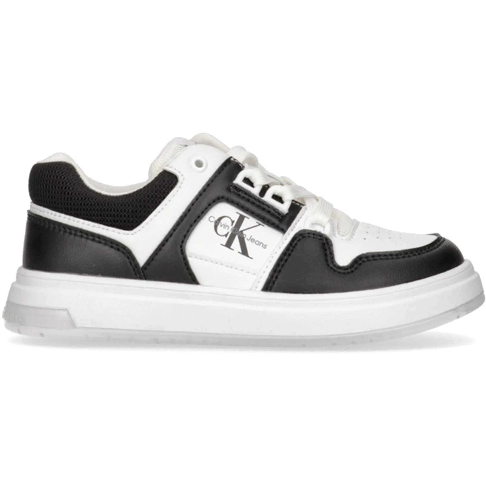 Calvin Klein Low Cut Lace-up Sneaker Black/White Low Cushion