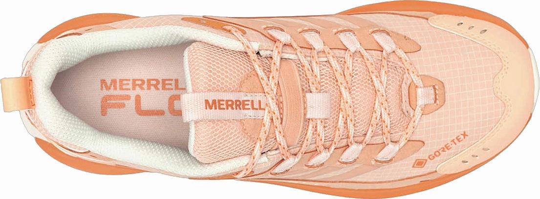 geometric material Cushioned Insole Merrell Moab Speed 2 GORE-TEX Womens Walking Shoes - Orange