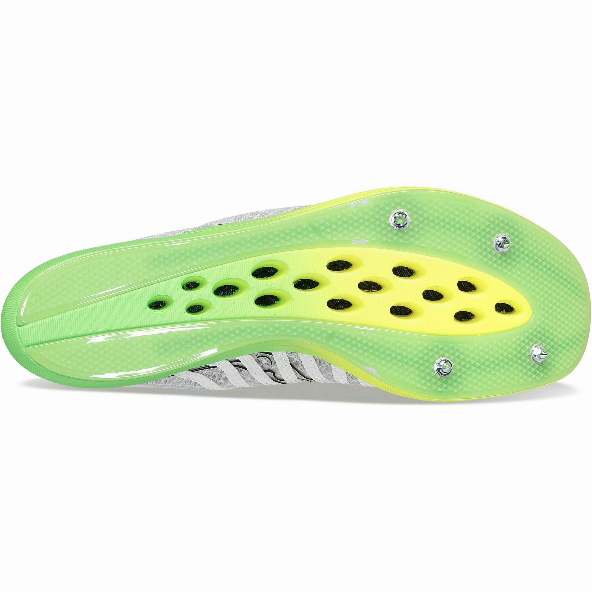 Comfortable kids' shoes Saucony Terminal VT Mens Running Spikes - White