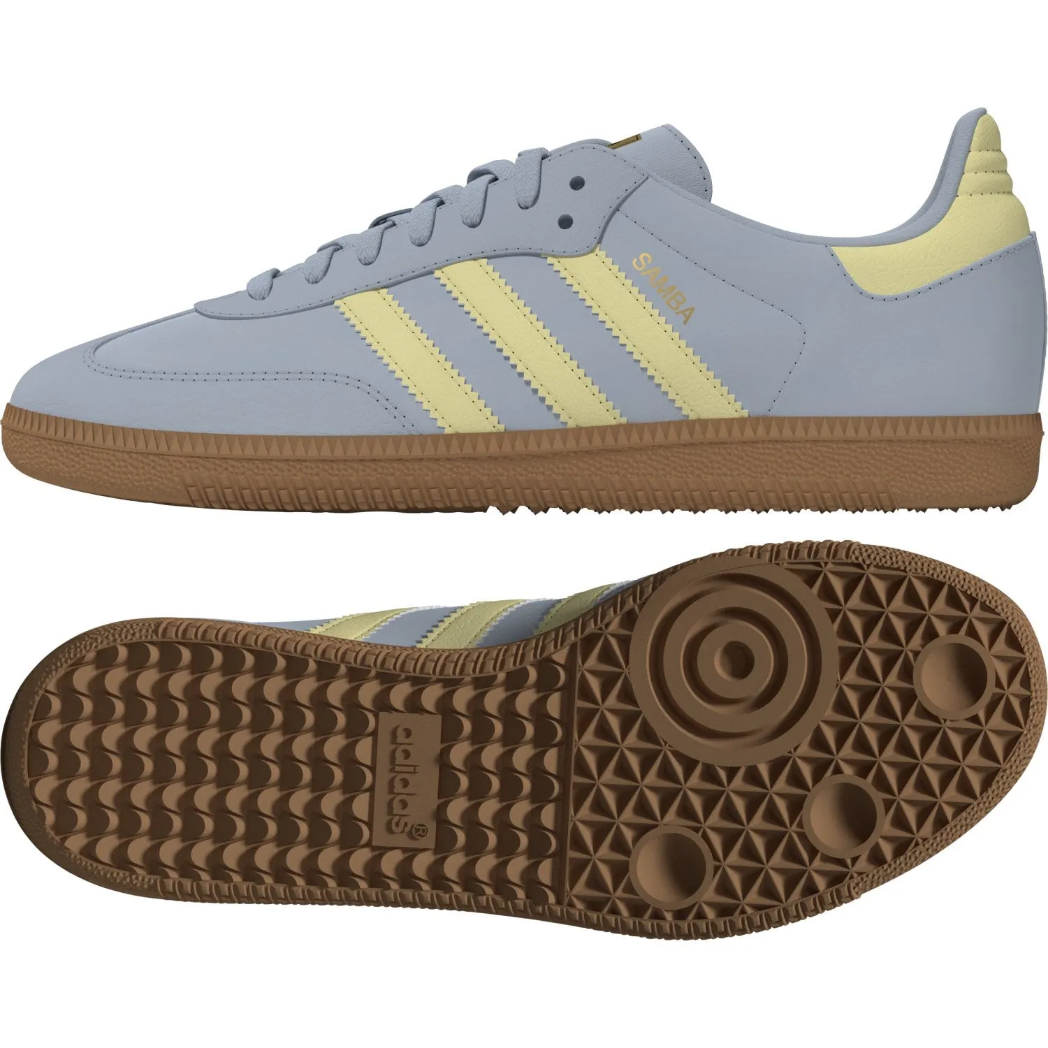 Exclusive Design Quick Drying Inner Layer adidas Originals Wonder Blue/Powder Yellow/Gum 3 Samba Og J Sneakers