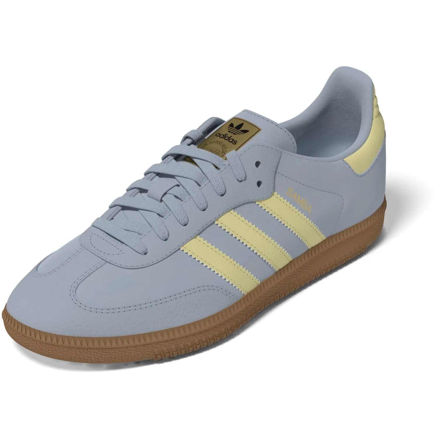 Recycled Polyester Feet Relief adidas Originals Wonder Blue/Powder Yellow/Gum 3 Samba Og J Sneakers