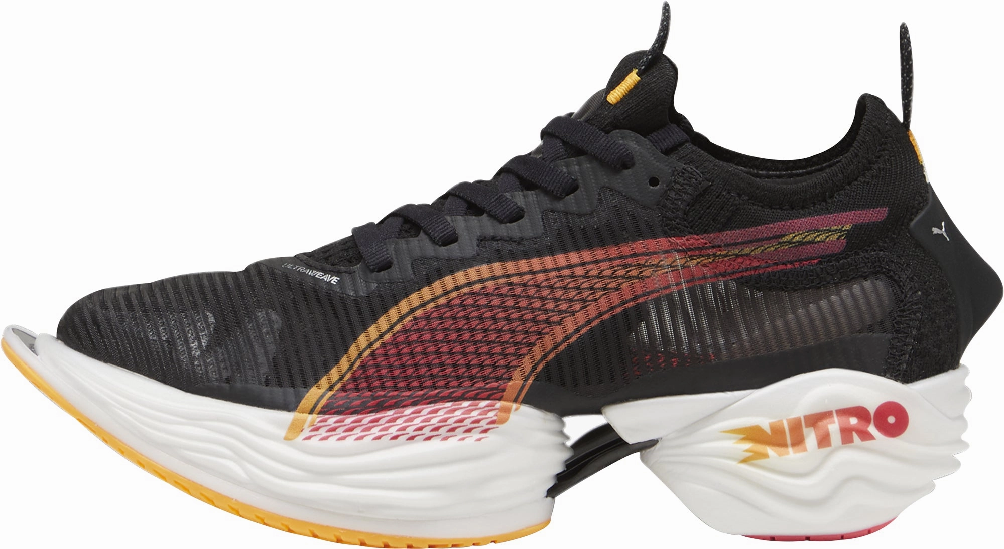 Non Slip Traction Puma Fast-R Nitro Elite 2 Mens Running Shoes - Black