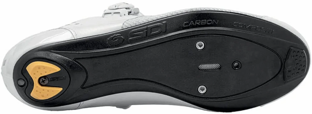 Sidi Genius 10 Knit Mens Cycling Shoes - White SlipOn Breathable Collar Padding