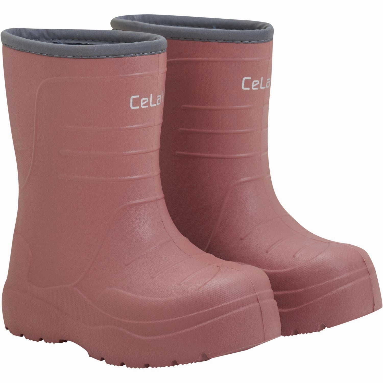 CeLaVi Brick Dust Thermal Wellies Embossed Textile Lining Composite Toe Guard