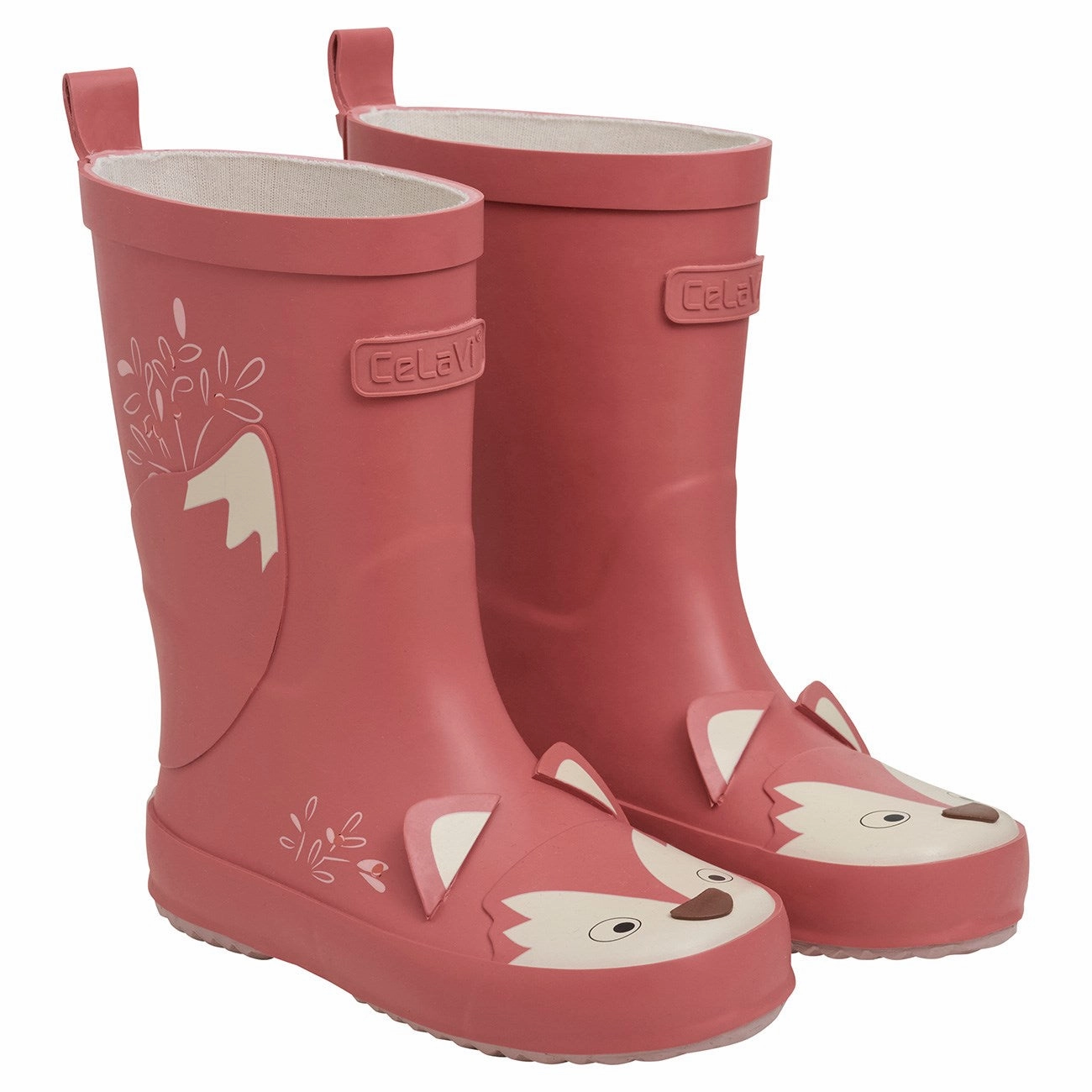 Wide Range Premium Protection CeLaVi Faded Rose Wellington Boots - Fox