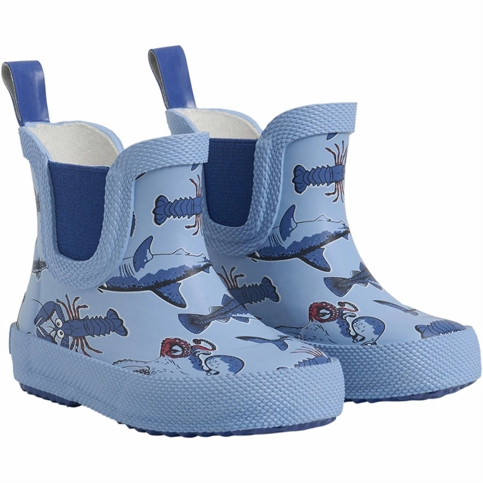 CeLaVi Rain Boots Aop Federal Blue Comfortable Footbed Date Ready