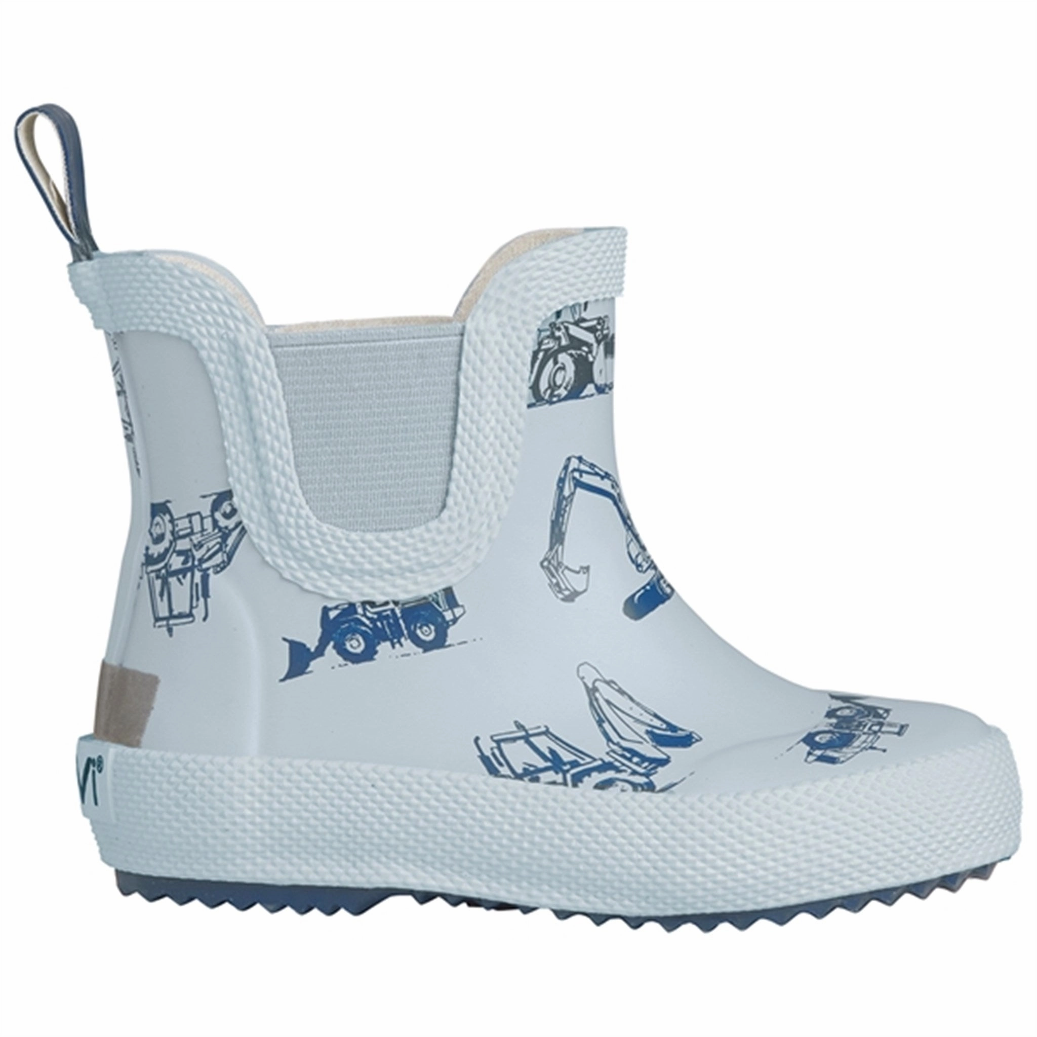 Comfortable High-traction CeLaVi Wellies Short AOP Cerulean