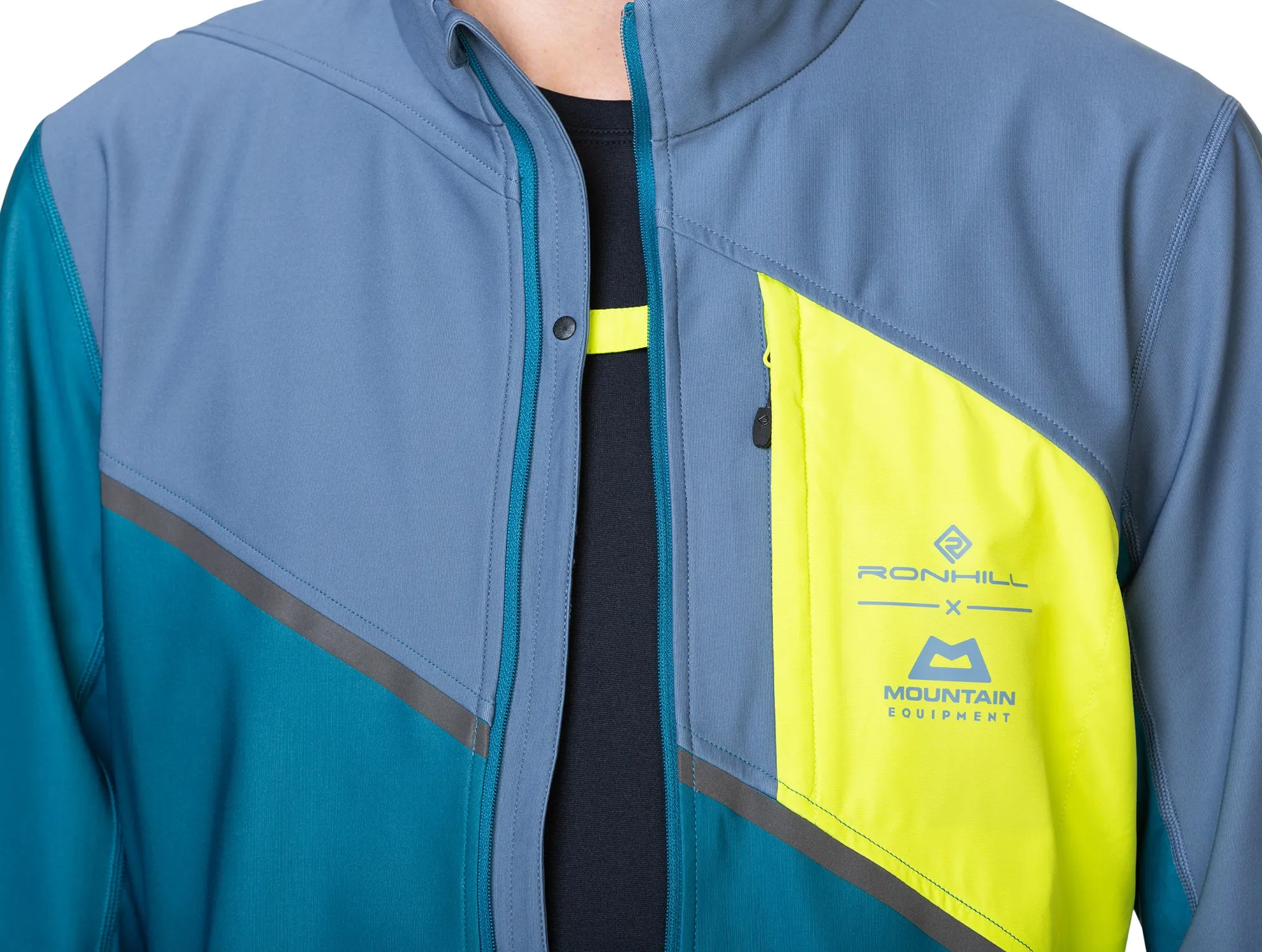 Style Layer Ronhill Tech GORE-TEX Windstopper Mens Running Jacket - Blue